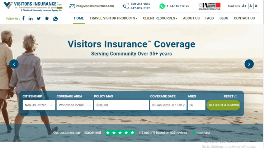 Visitors Insurance - Community Insurance Agency, Inc.